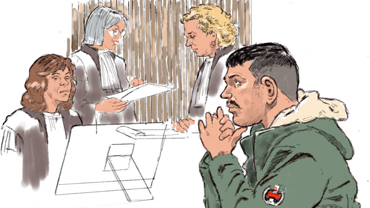 Oguz Ö. tijdens een eerdere zitting (foto: ANP).