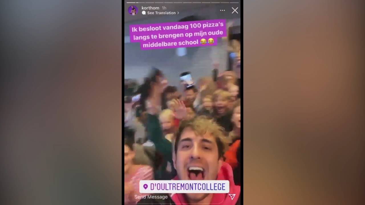 Grote drukte op de school (beeld: Korthom).