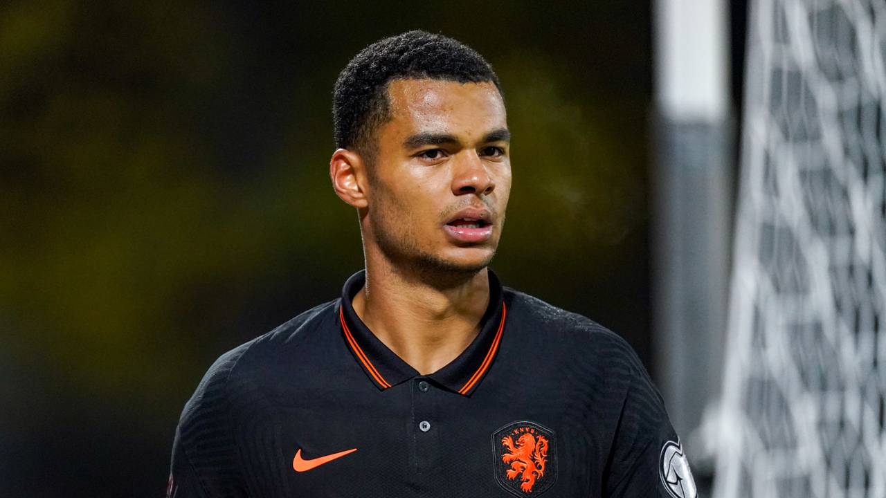 Cody Gakpo bij het Nederlands elftal tegen Letland (foto: Orange Pictures).