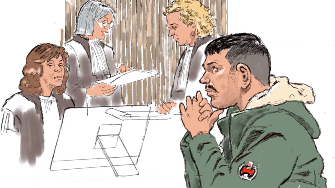 Oguz Ö. tijdens een eerdere zitting (foto: ANP).