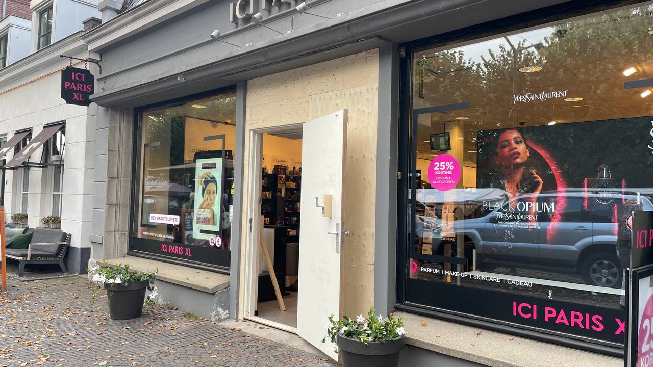 De pui van de winkel na de tweede mislukte inbraak.