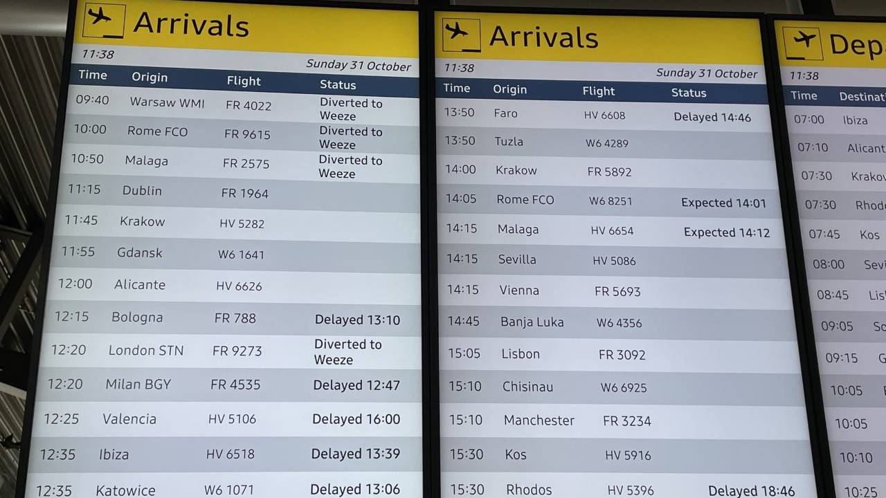 Veel vertraging en ellende met bagage op Eindhoven Airport (foto: Rene van Hoof).