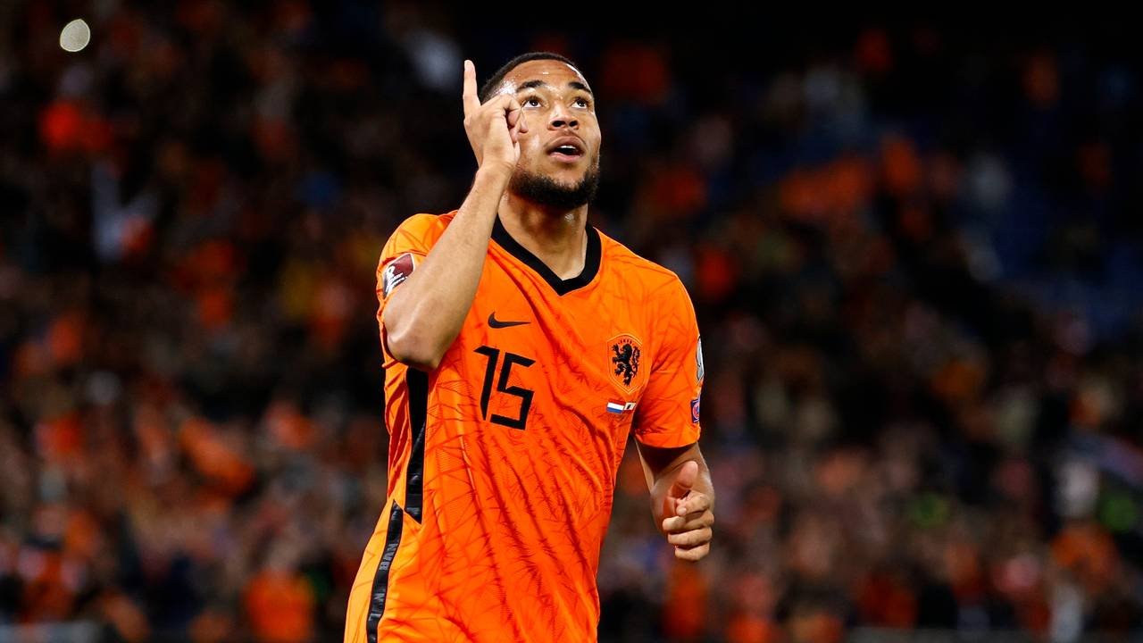 Arnaut Danjuma na zijn goal tegen Gibraltar (Foto: ANP)