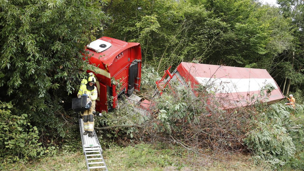 eikels worden boom te veel • ongeluk op A27 met 3 vrachtwagens.