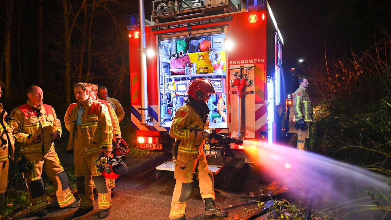 brand in schuurtje • kettingbotsing op N65.