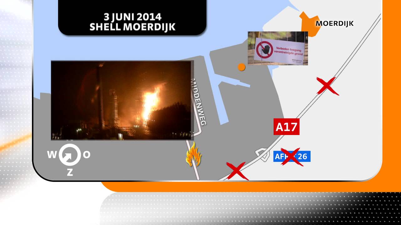 Overzicht van de grote branden op industrieterrein Moerdijk sinds 2011