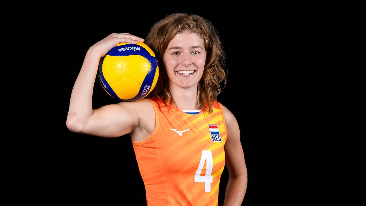 Sjakkie Donkers komt uit voor Oranje (foto: Nevobo/Ronald Hoogendoorn