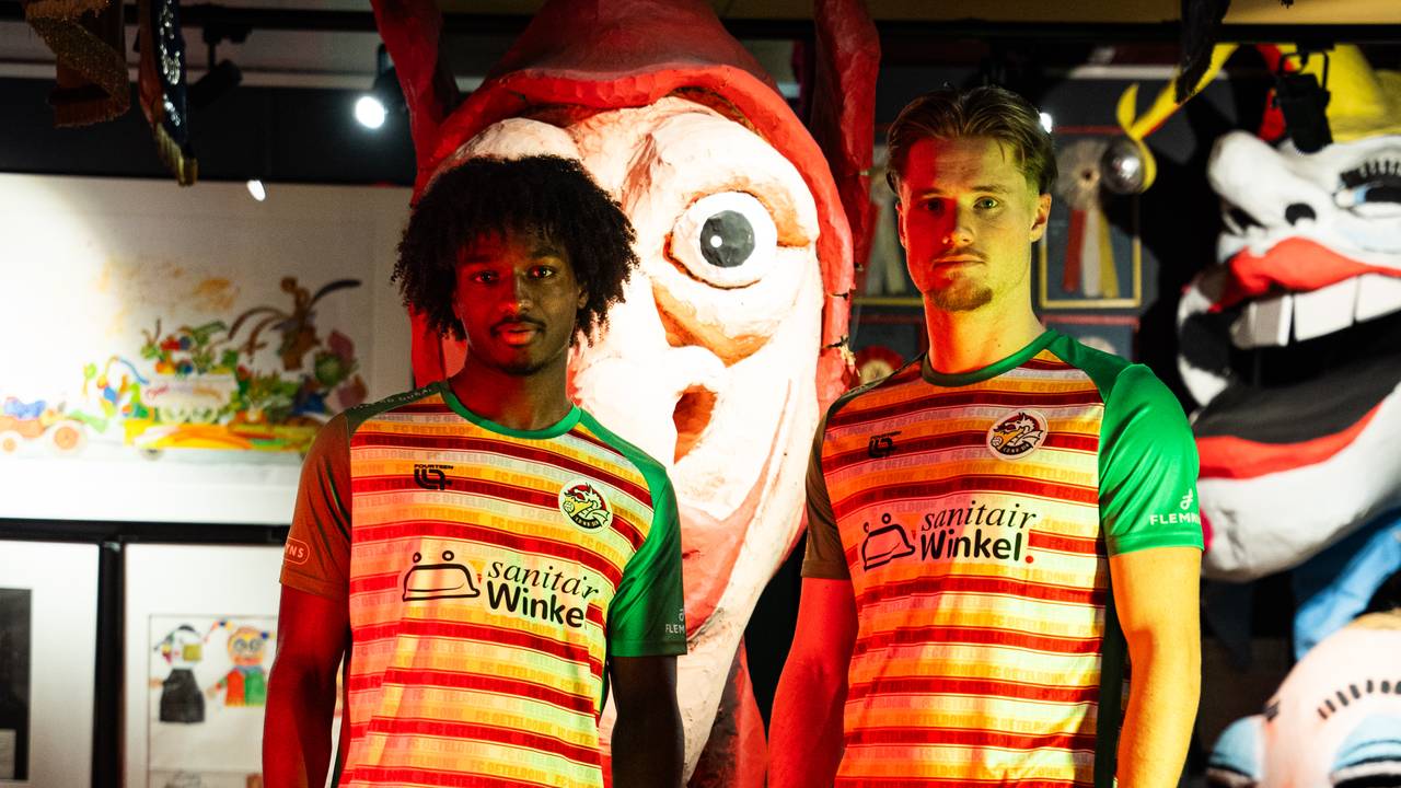 Het nieuwe carnavalsshirt van FC Den Bosch.