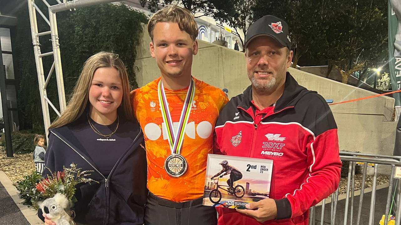 Jesse de Veer met zijn trouwe fans.