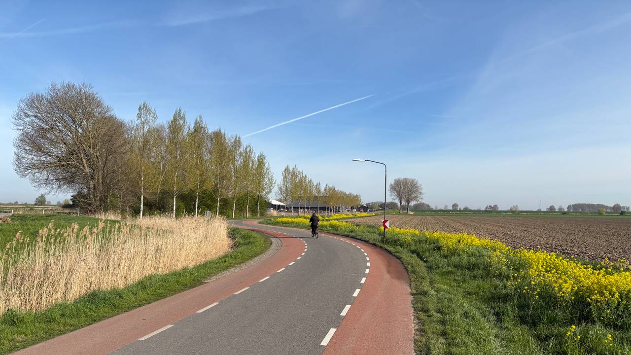 Gevaarlijke S-Bocht in de veerweg bij Sprang-Capelle