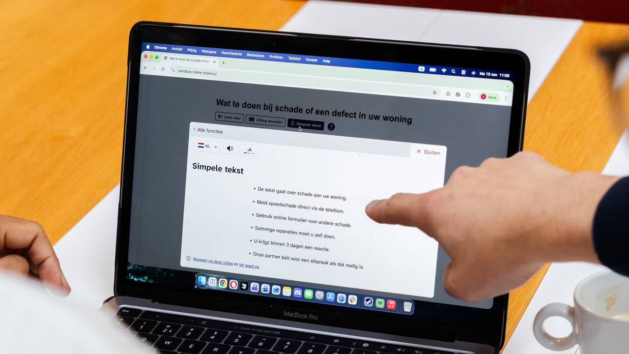 Tolkie zorgt voor een simpele tekst of samenvatting.