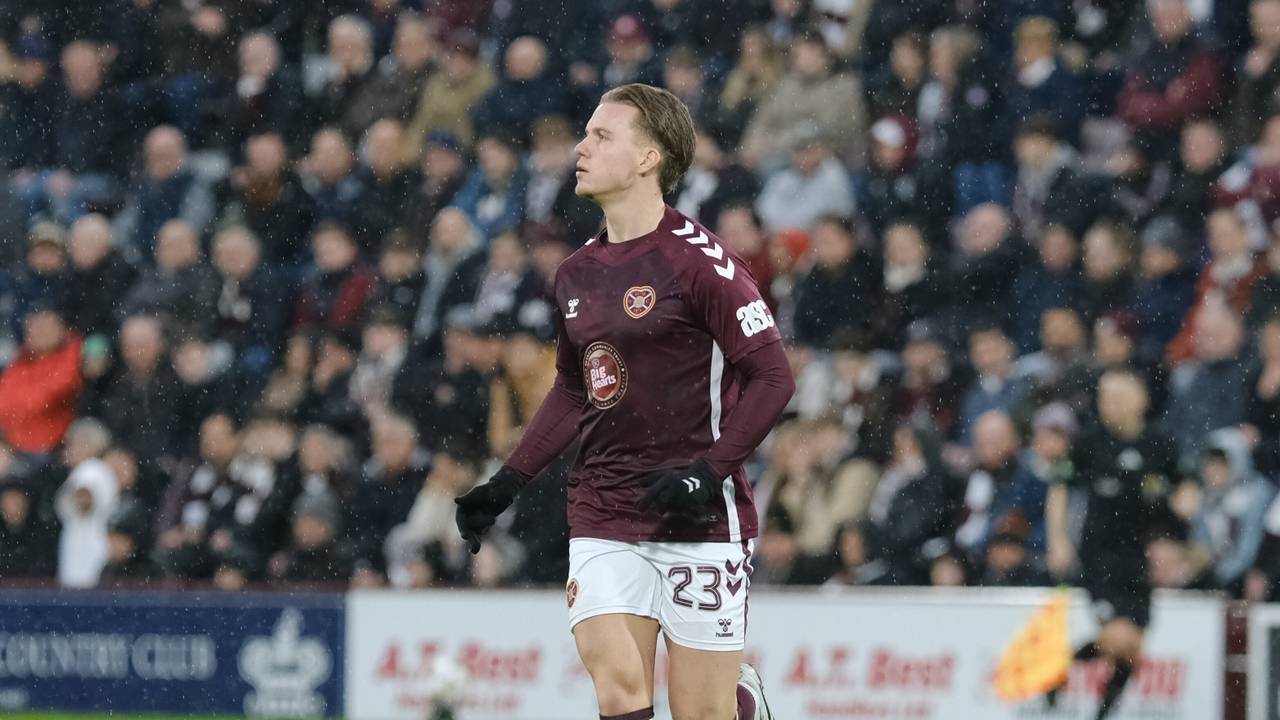 Jordi Altena, speler van Heart of Midlothian (foto: SportPix, ANP).