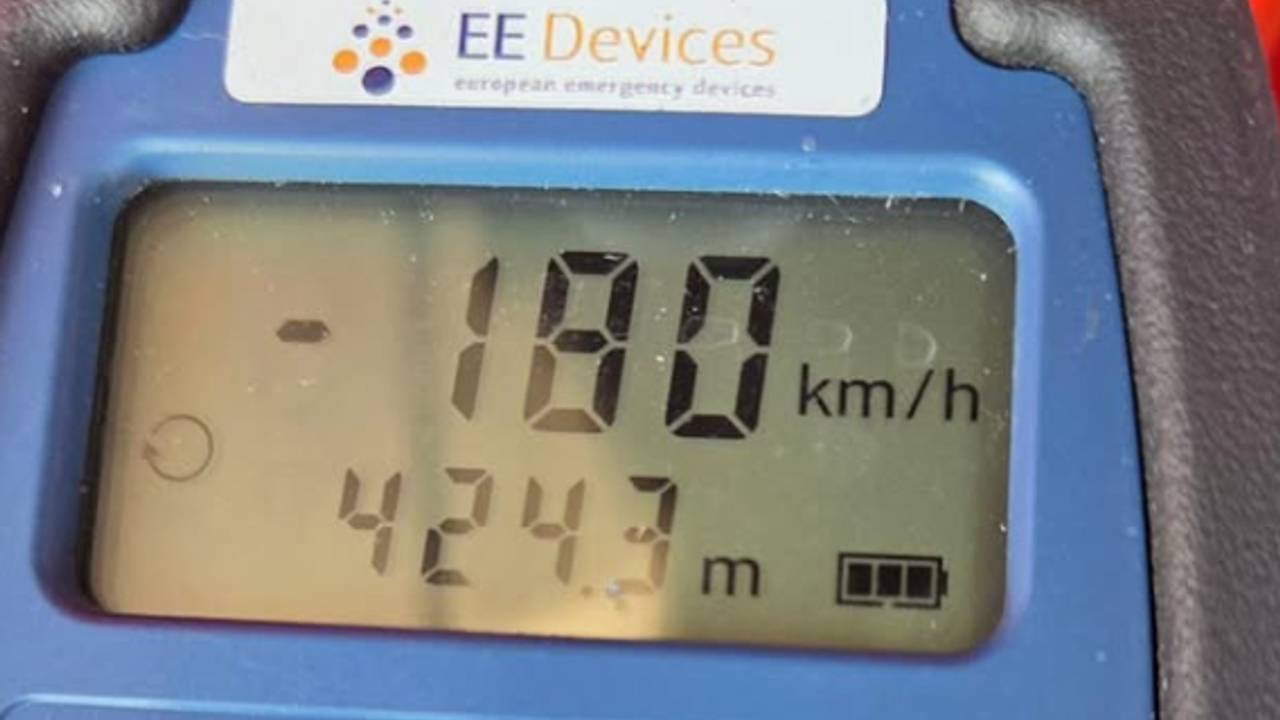 Man rijdt veel te hard bij Maren-Kessel (foto: politie)