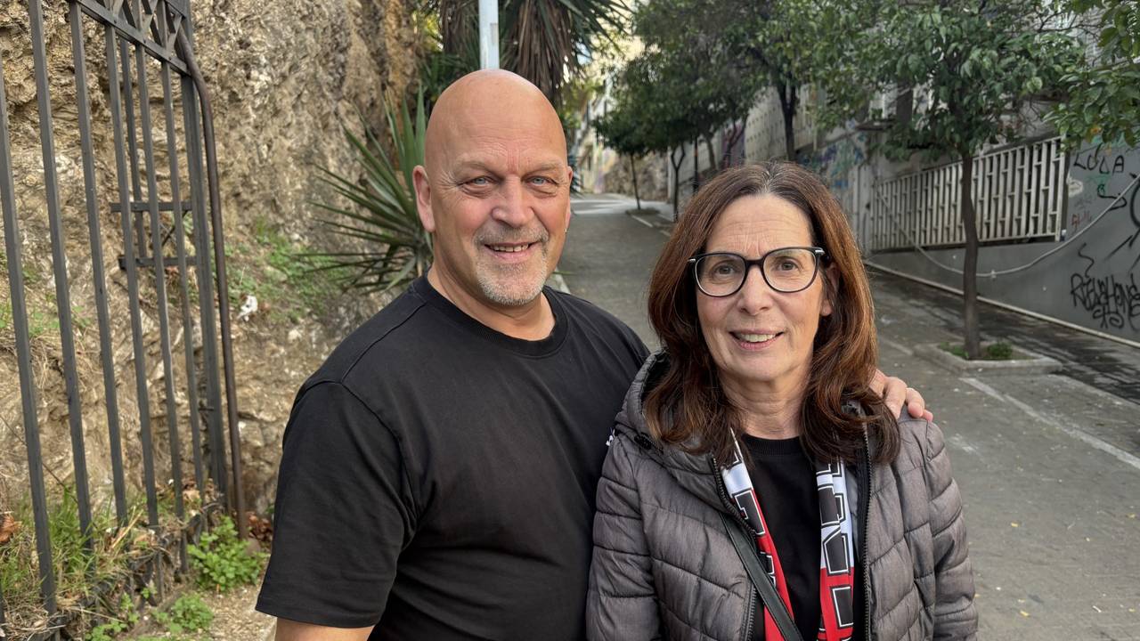 PSV-fans Carlo en Marinka.