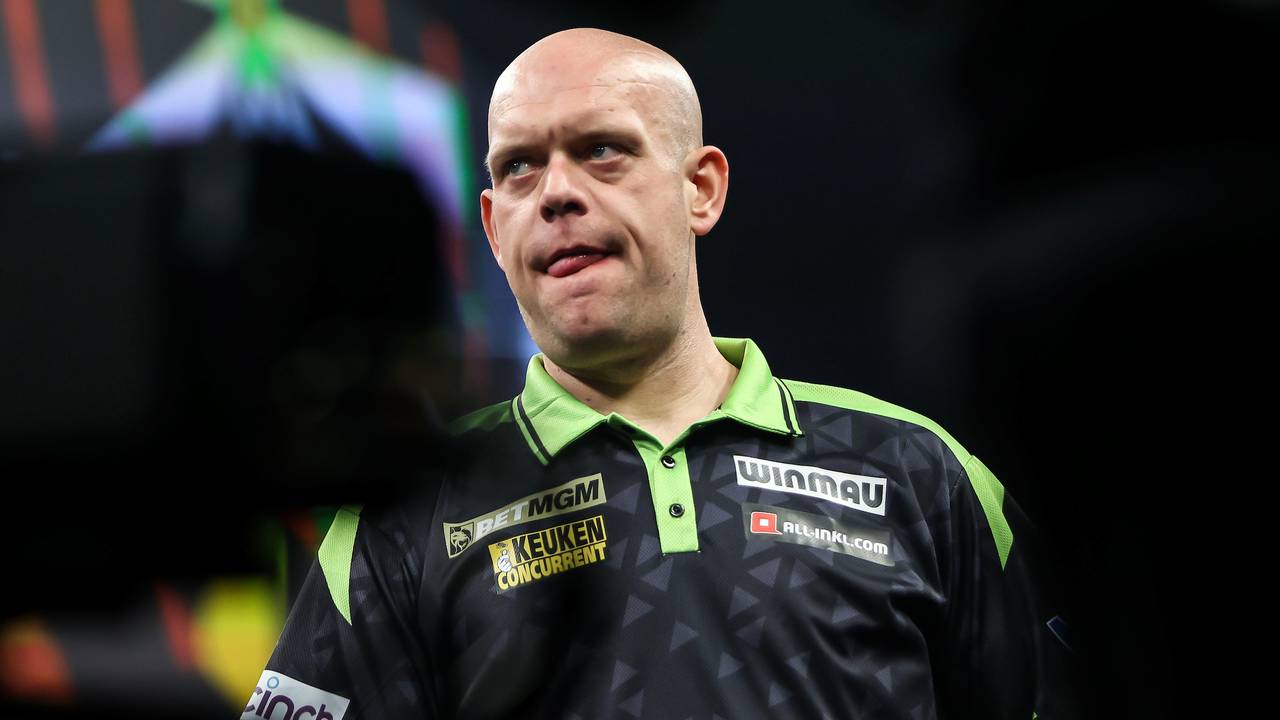 Michael van Gerwen kon zijn goede start in Nottingham niet doorzetten (foto: PDC).
