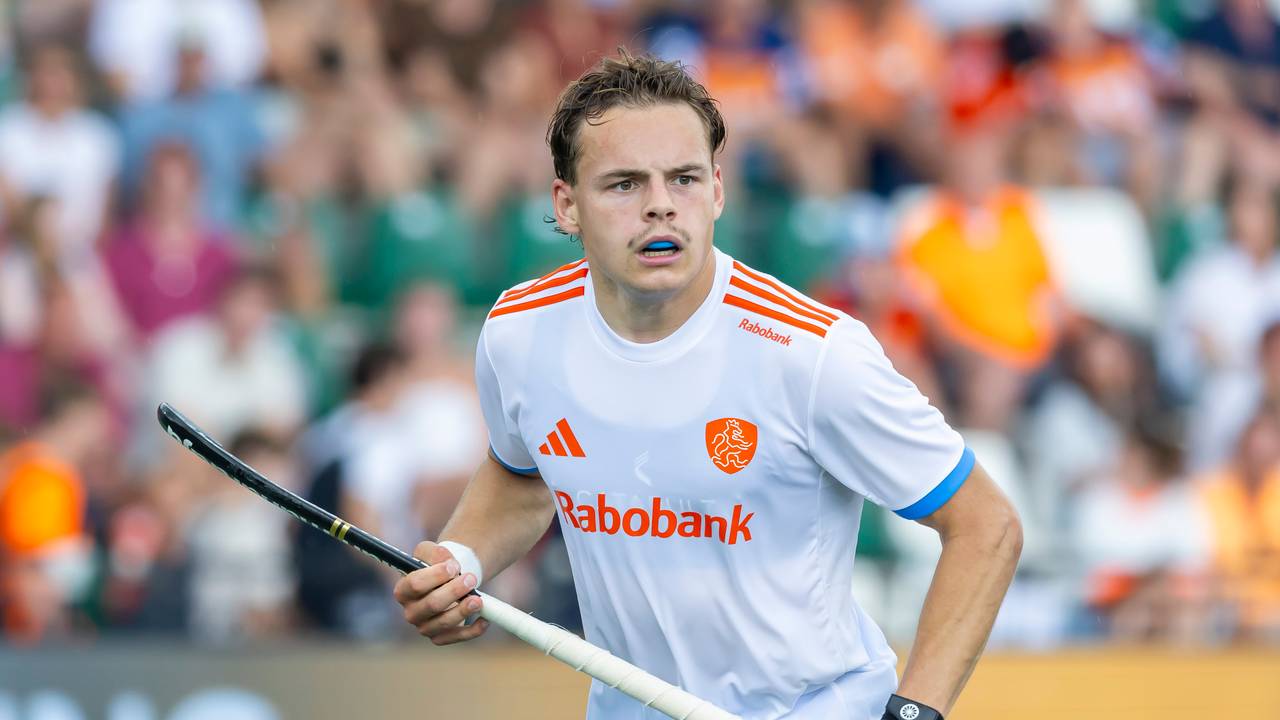 Joppe Wolbert in Oranje (foto: KNHB.nl/Willem Vernes).