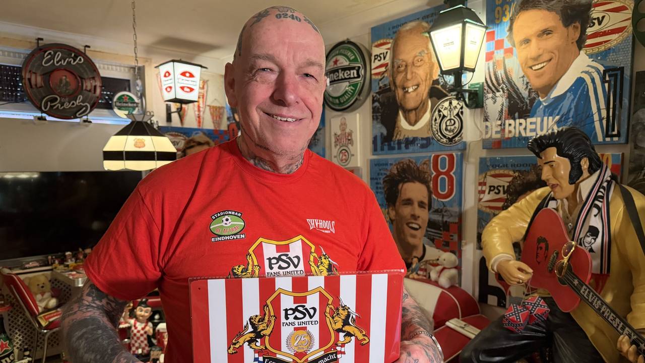 Van Hooligan tot voorzitter: 'Kale Frits' viert  jubileum bij PSV-fanclub