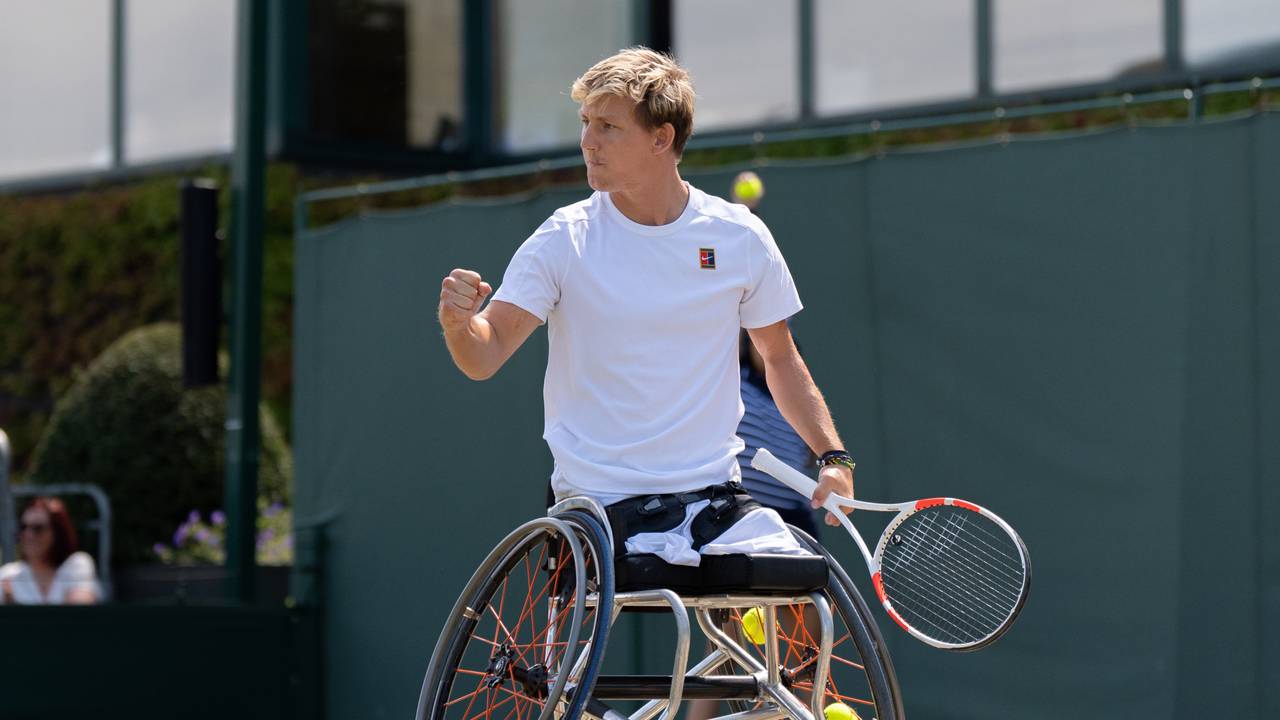 Rolstoeltennisser Niels Vink pakt Grand Slam op US Open