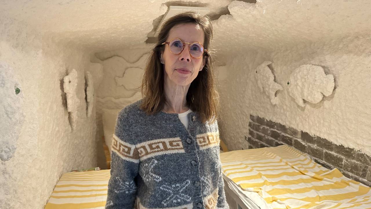 Anja in haar Zoutbus.