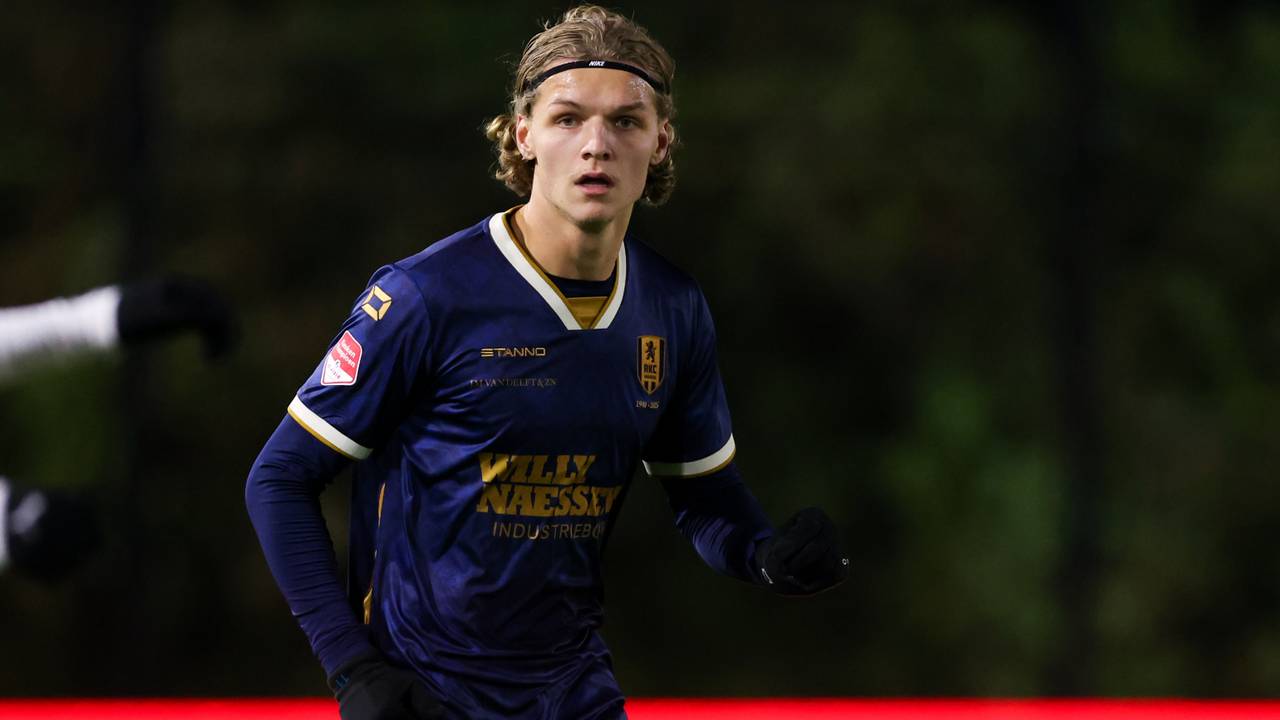 Tim van der Leij maakte tijdens de wedstrijd een hattrick (foto: Orange Pictures).