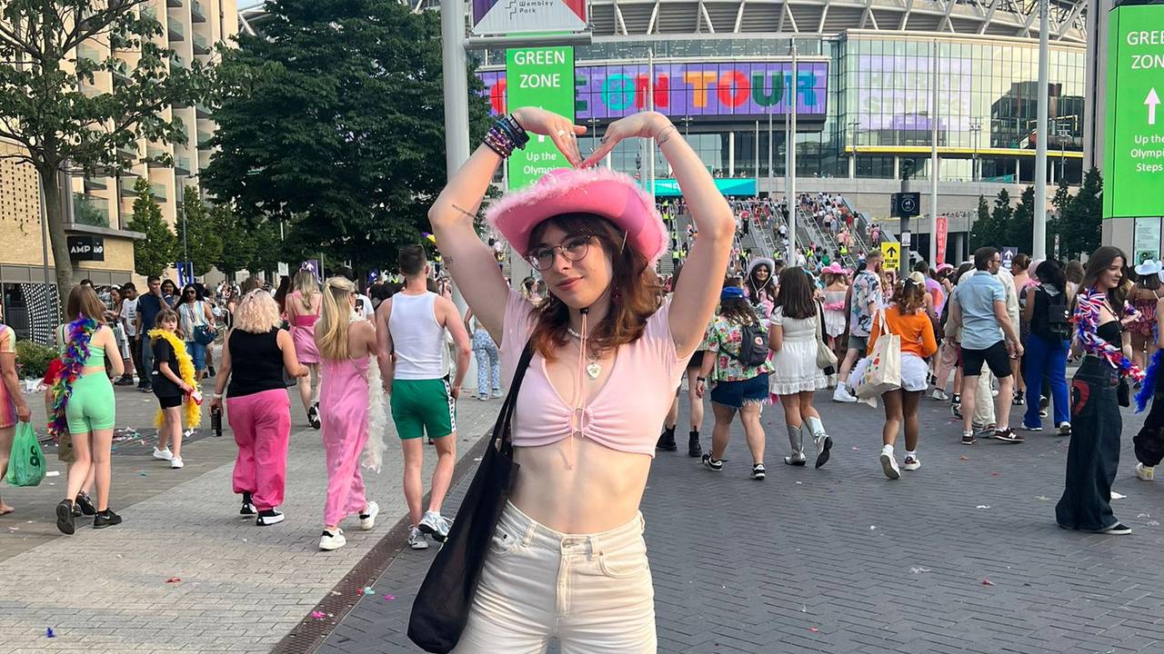 Daphne bij een van de eerdere concerten van Harry Styles (privéfoto).