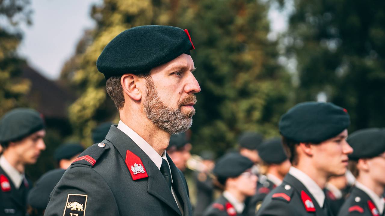 Peter van Beurden is sinds september reservist in het leger. (Foto: Defensie)