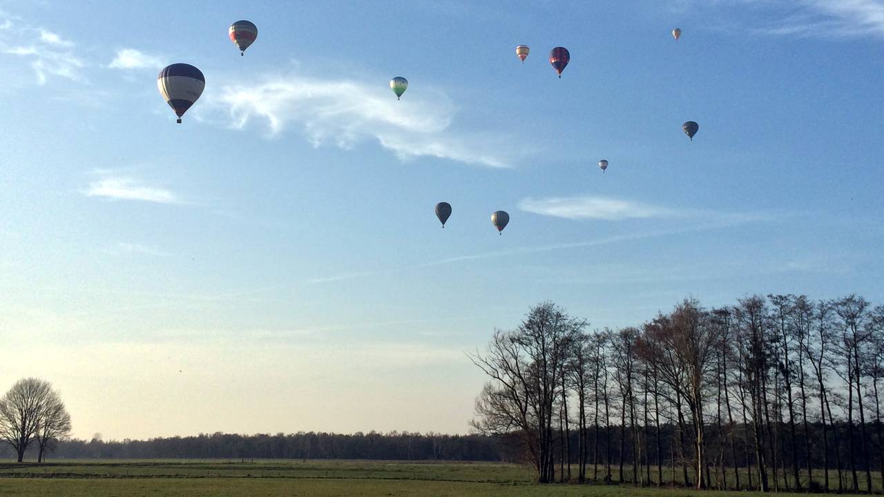 Ballonnen in Baarle-Nassau. (Foto: Jacks Vermeulen)