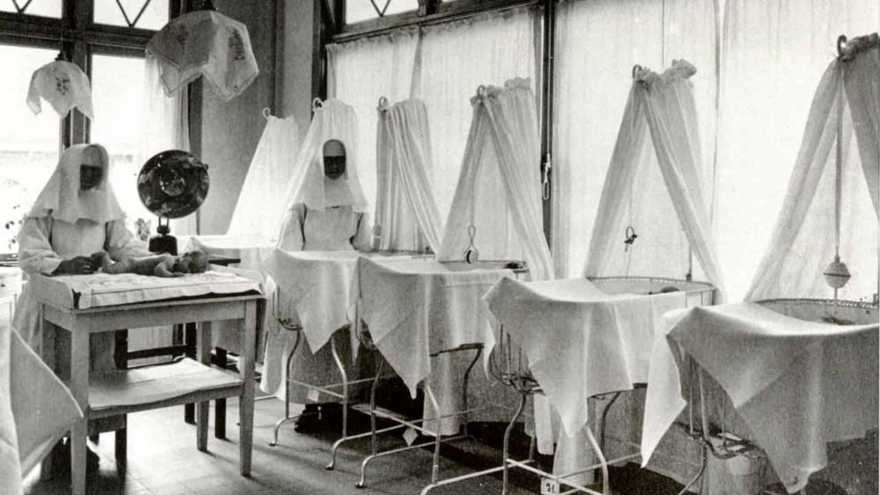 Wiegjes in Moederheil (foto: Collectie Stadsarchief Breda).