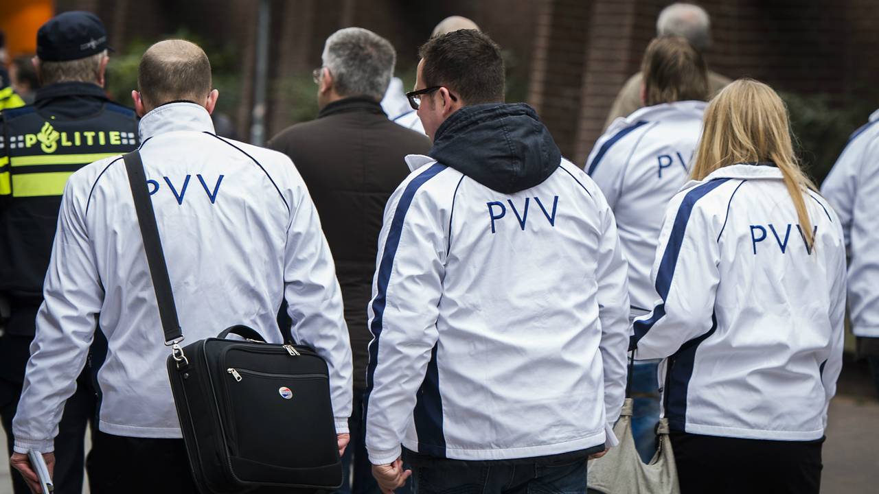 PVV'ers op campagne (foto: ANP)