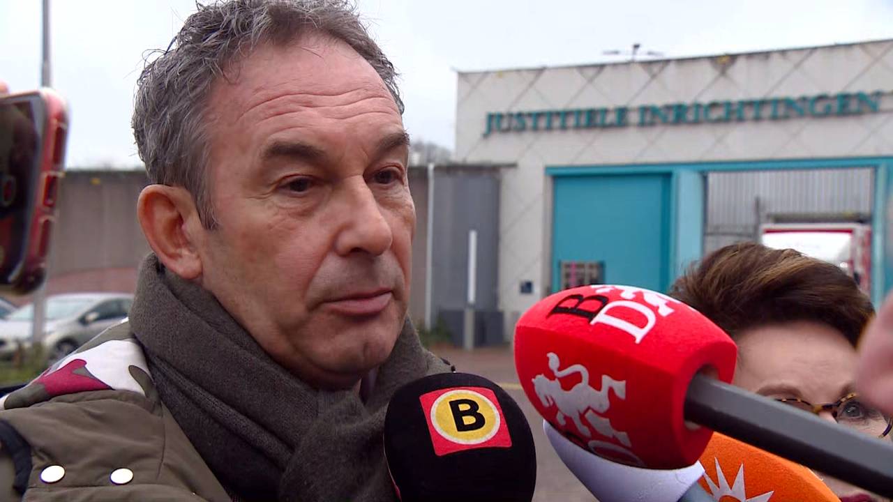 Frans van Laarhoven na het bezoek aan zijn broer. 