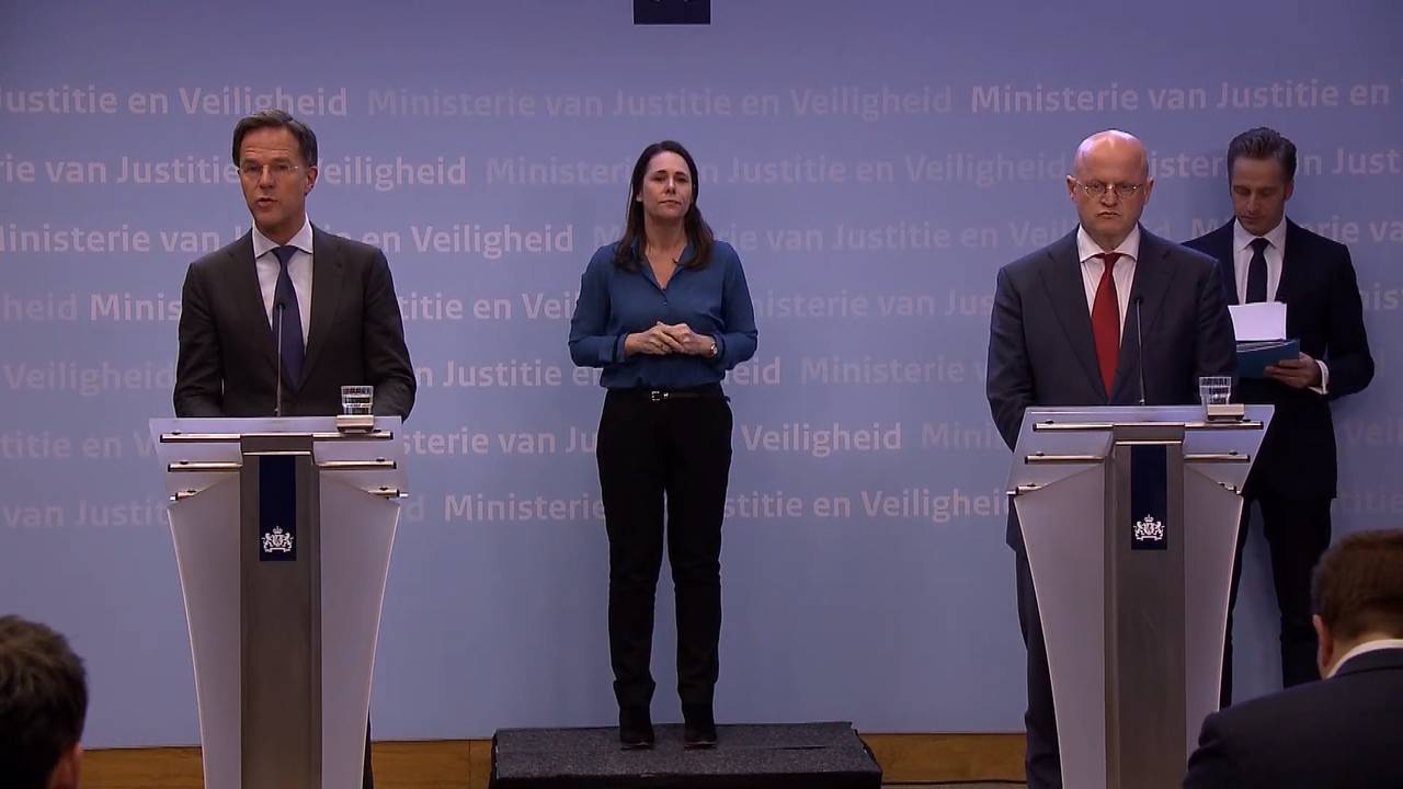 Persconferentie van maandagavond. 