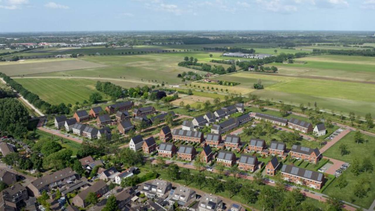 Nieuwbouwwijk Tussen de Leijen (foto: KIN Makelaars/Omroep Tilburg).