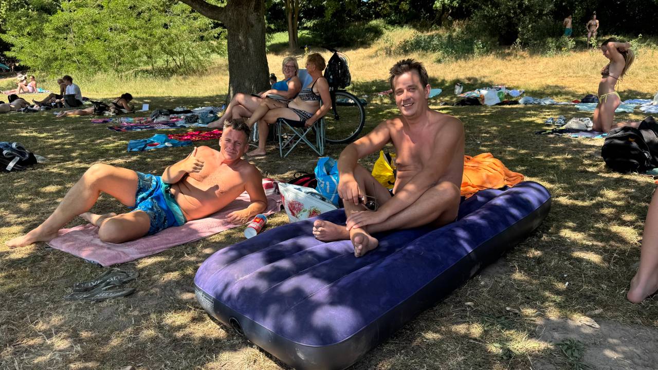 Deze mannen zitten er voorlopig nog wel even (foto: Omroep Brabant).