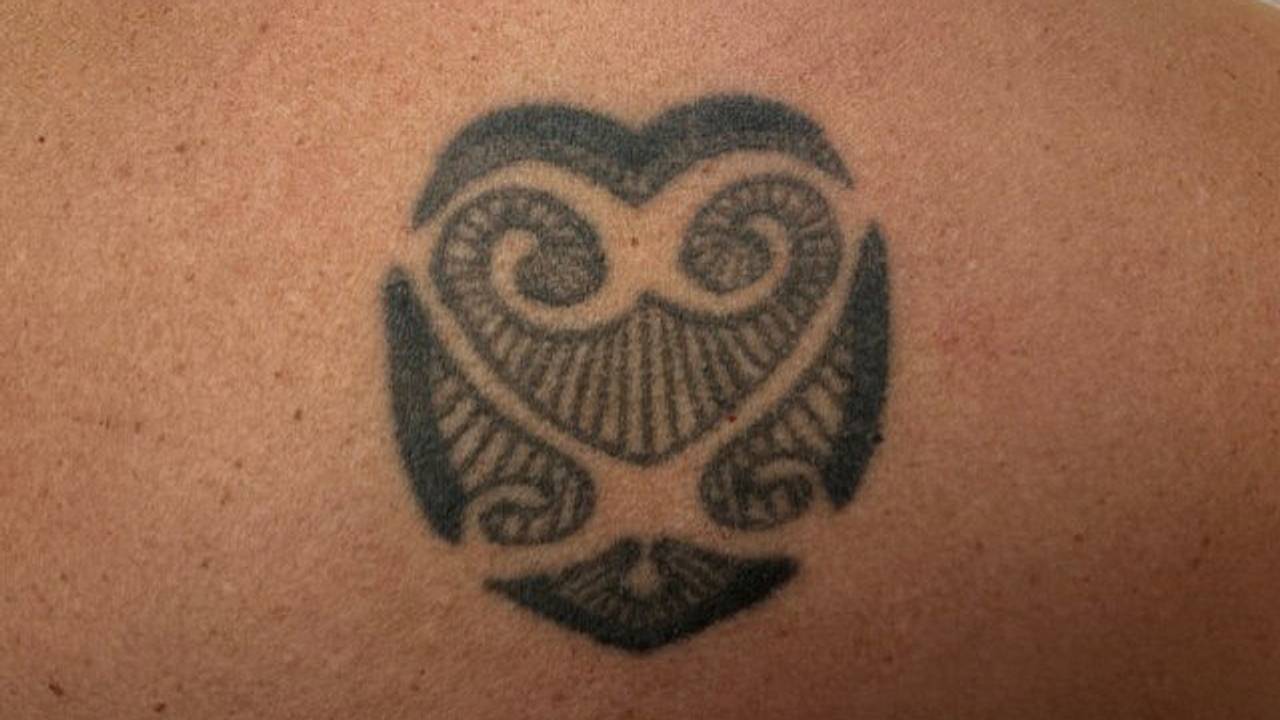 De tatoeage van Diane, een sankofa (privéfoto).