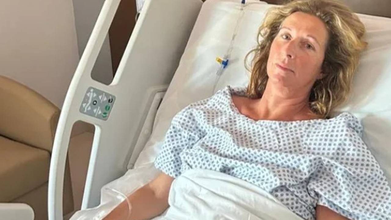 Suzanne van Herk in het ziekenhuis in Mexico.
