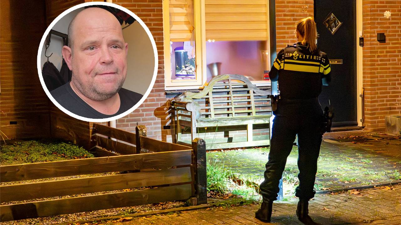 Deze buurtbewoner werd vannacht ook opgeschrikt door de explosie (foto: Jeroen Stuve / Persbureau Heitink).