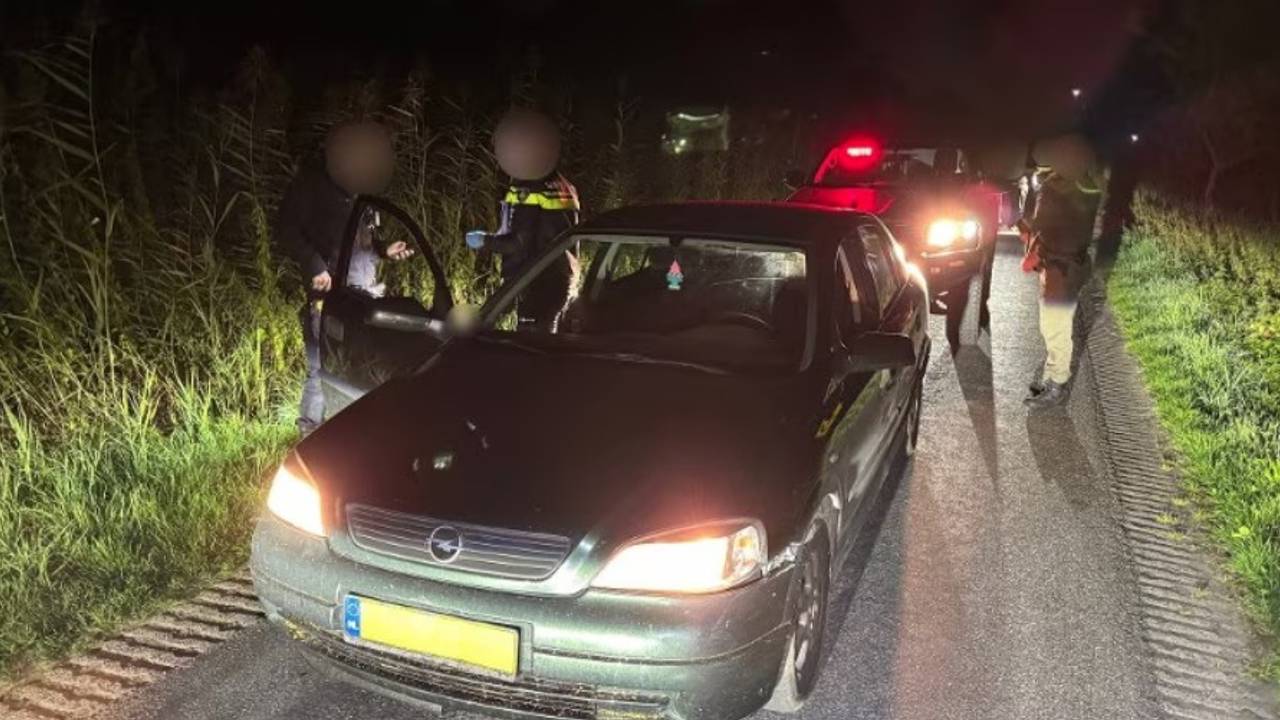In het buitengebied van Nuenen werden twee mannen opgepakt voor stropen. (Foto: politie.nl)