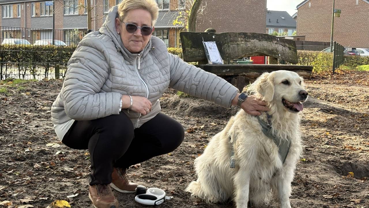 Angela Voogd is boos dat het veldje weggaat (foto: Raymond Merkx).