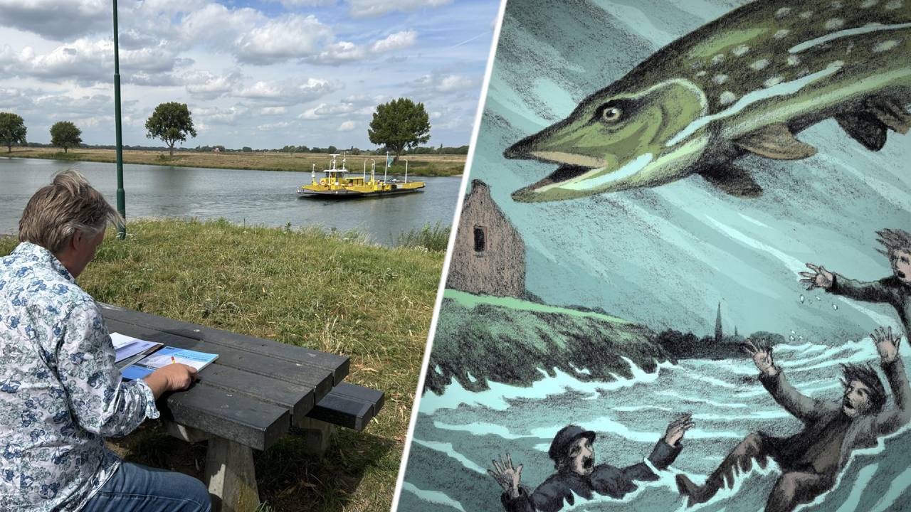 Eric’s tekeningen zetten dit ‘Dorp aan de Rivier’ weer in de spotlights.