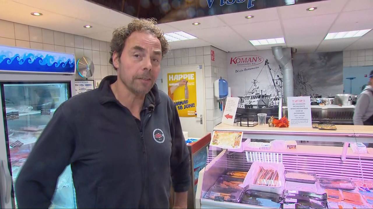 Vishandelaar Jaco Koman uit Moerdijk krijgt Geert Wilders op bezoek