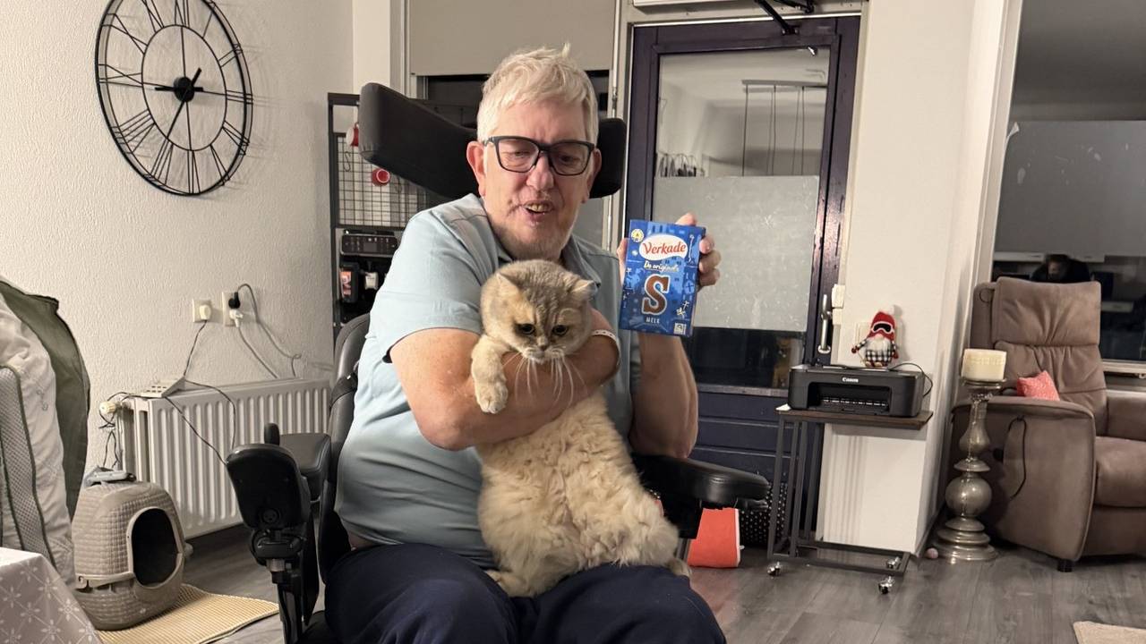 Rien is weer thuis bij zijn kat Teddy