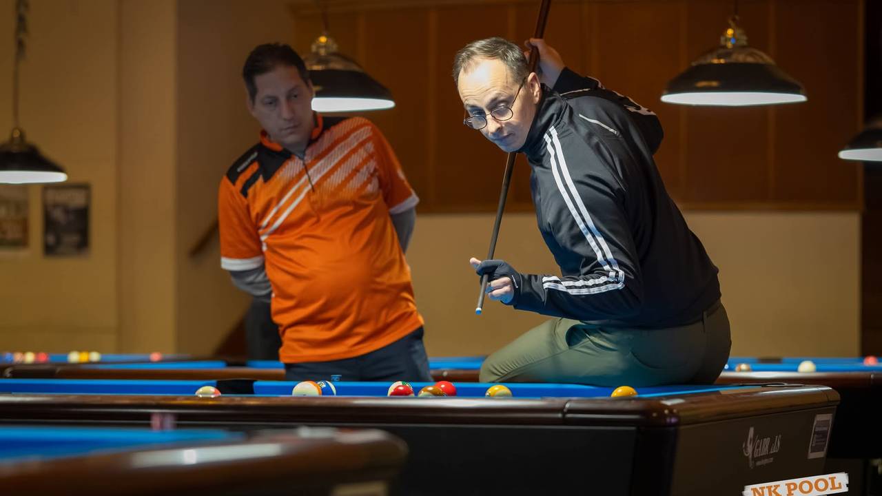 Nederlands kampioen poolbiljarten Tim Jonkman (foto: Thierry Brachthuizer).