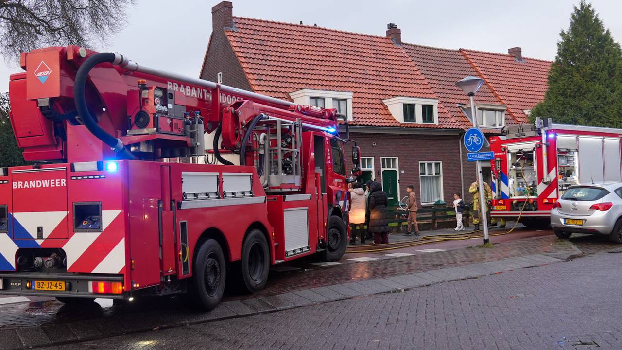Brand in huis (foto: Harrie Grijseels/Persbureau Heitink).