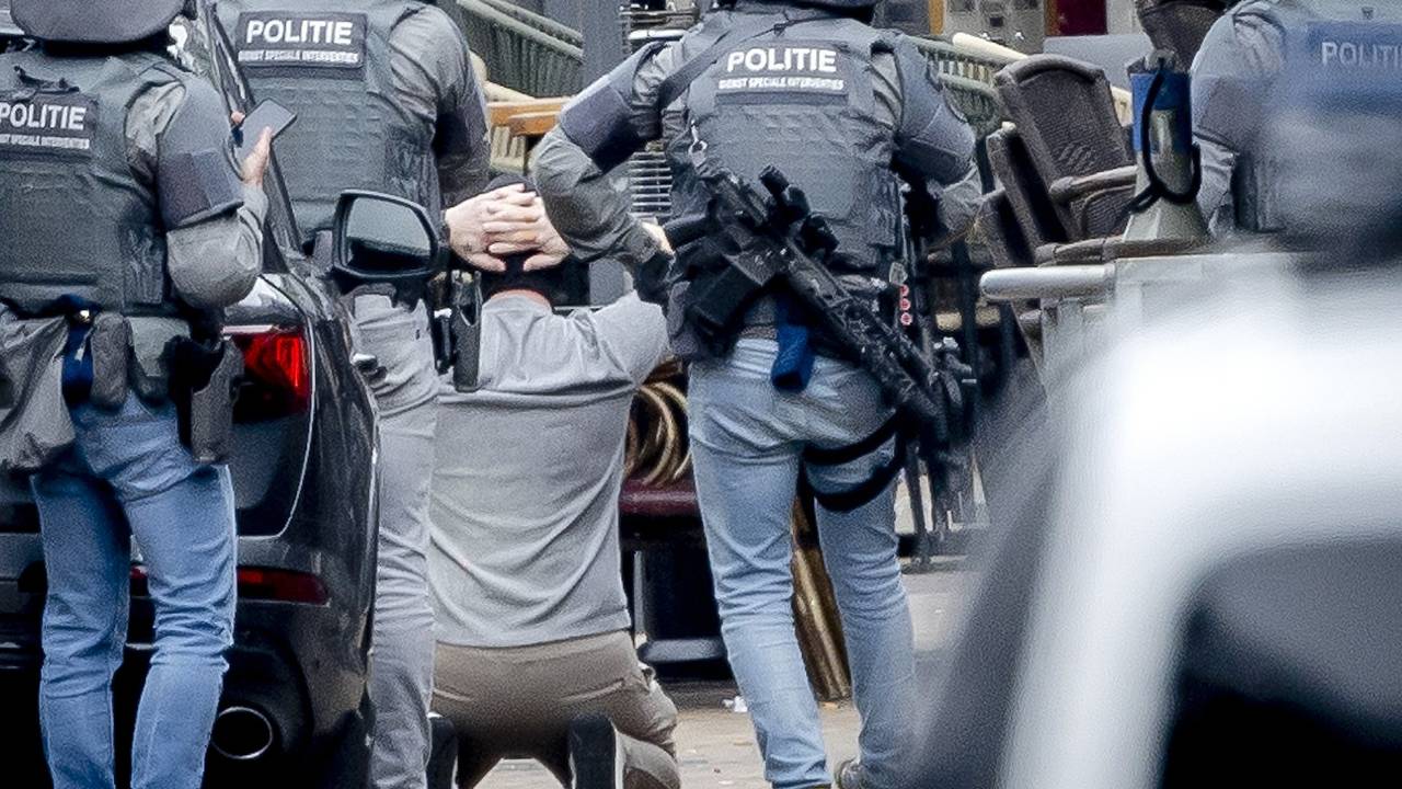 De aanhouding van Corné H. in Ede (foto: ANP).