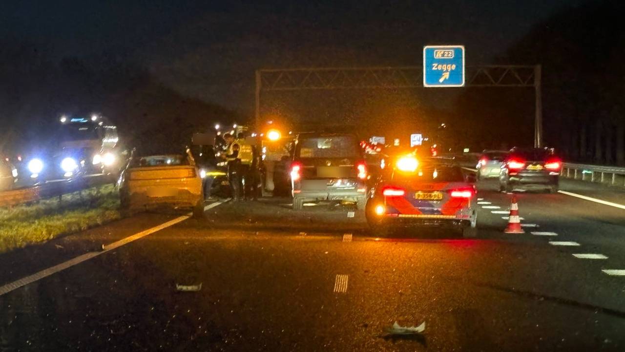 Meerdere auto's zijn betrokken