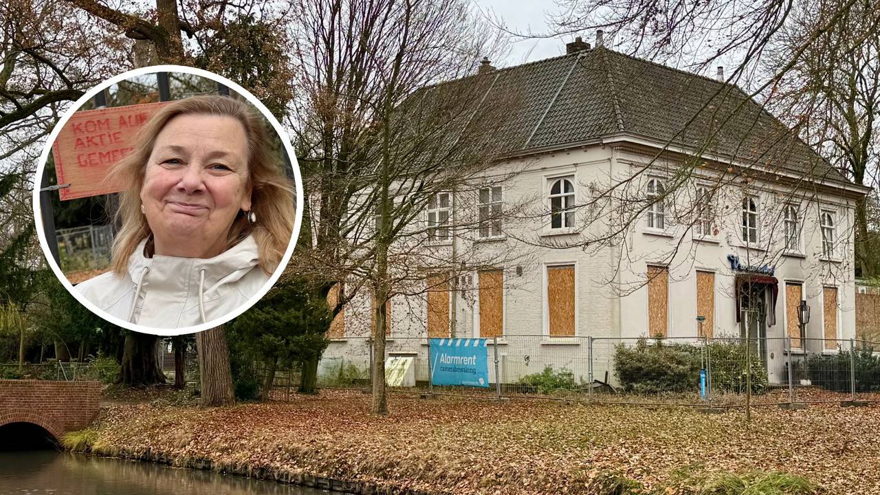 Janny Hopmans maakt zich zorgen over de verpieterde stadsvilla Vrouwenhof (foto: Erik Peeters)