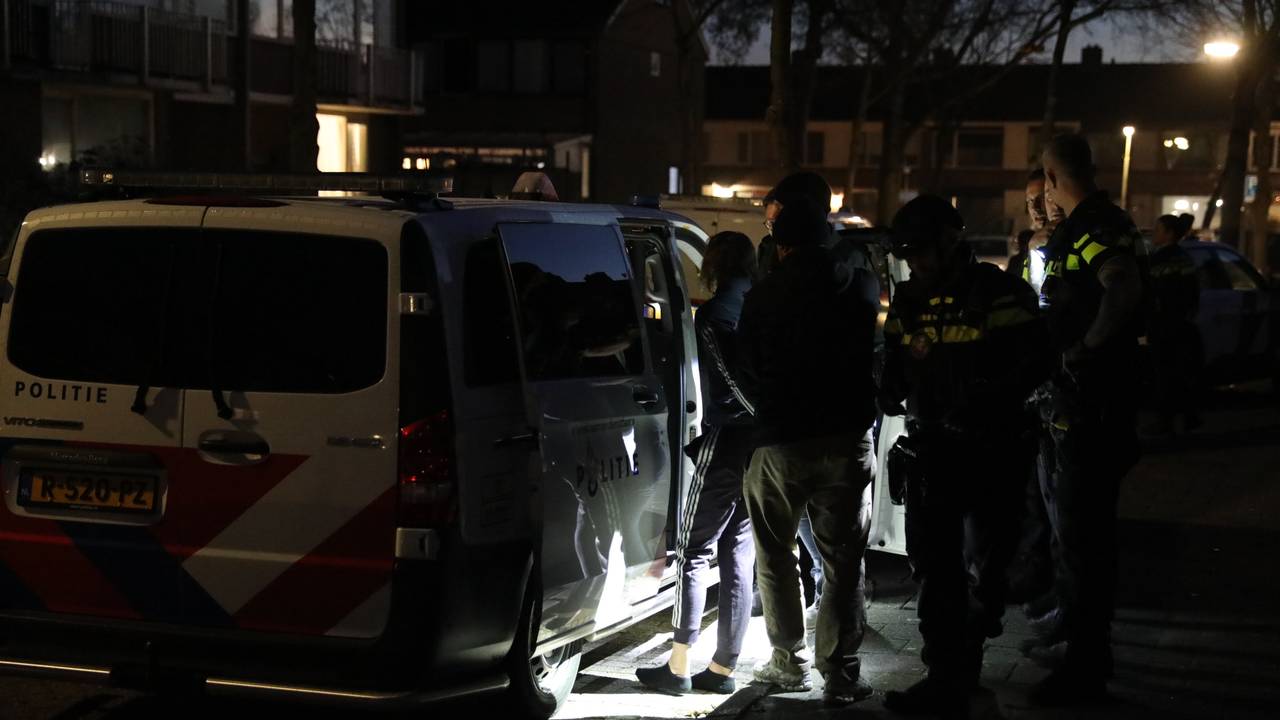 Er werd een man aangehouden (Foto: Christian Traets Persbureau Heitink).