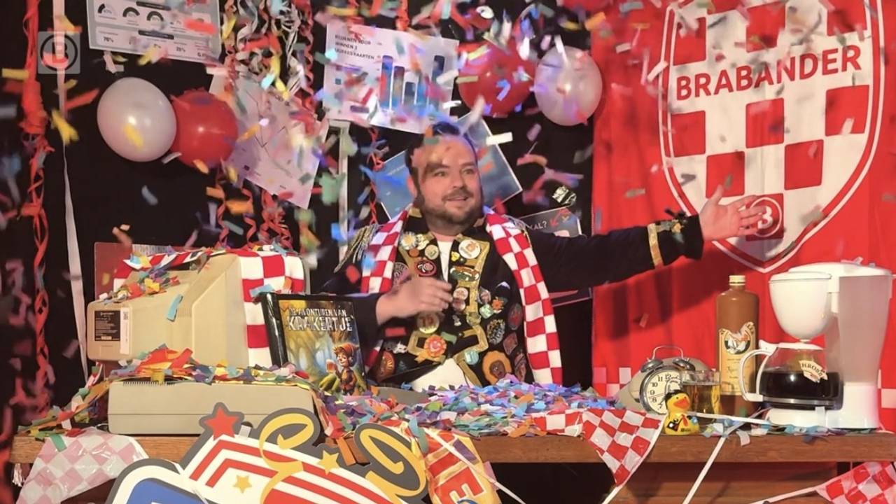 Mark Versteden tijdens het Kraakjournaal (eigen foto)