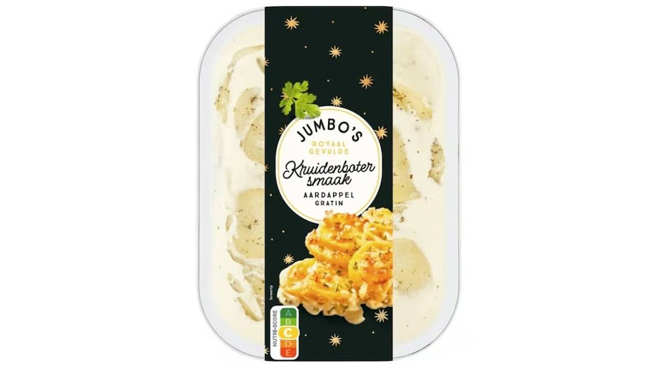 Aardappelgratin kruidenboter van Jumbo (foto: Jumbo).