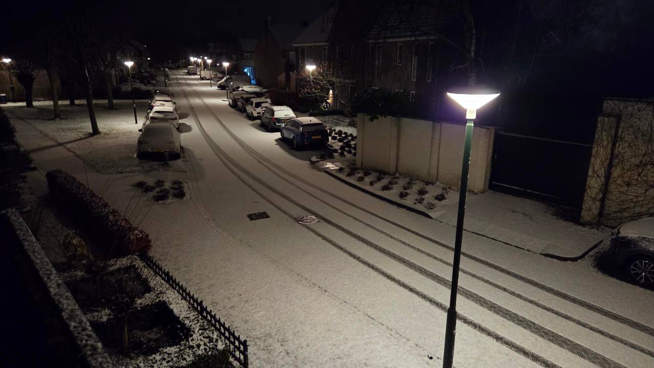 Een mooi wit sneeuwdek in Schijndel.